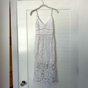 Abercrombie white lace dress